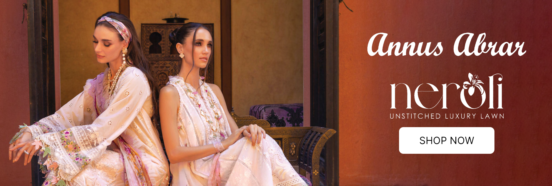 Neroli By Annus Abrar Luxury Embroidered Lawn Collection 2024 Neroli By Annus Abrar Luxury Embroidered Lawn Collection 2024