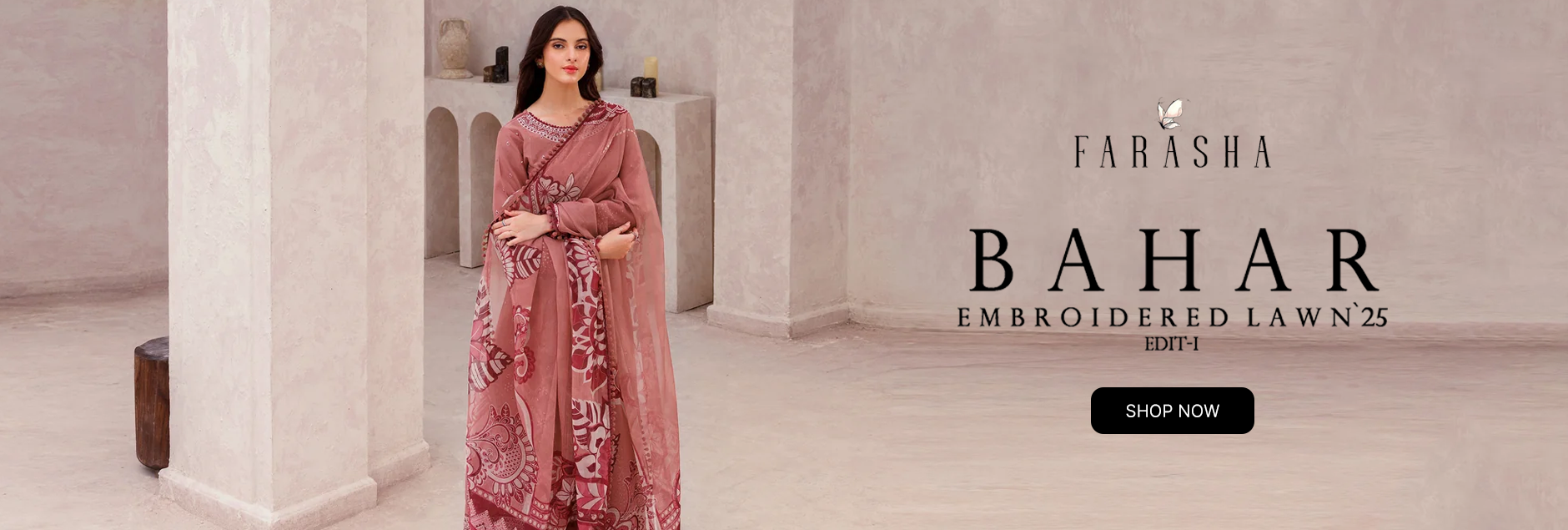 Bahar by Farasha Embroidered Lawn Edit-1 2025 Bahar by Farasha Embroidered Lawn Edit-1 2025