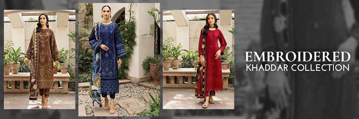 Embroidered Khaddar Embroidered Khaddar