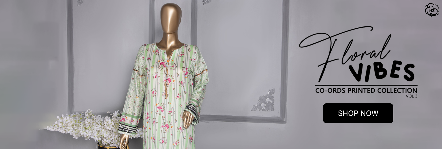 Floral Vibes By HZ Textile Co-Ords Printed Lawn 2Pcs Collection 2024 Vol 03 Floral Vibes By HZ Textile Co-Ords Printed Lawn 2Pcs Collection 2024 Vol 03