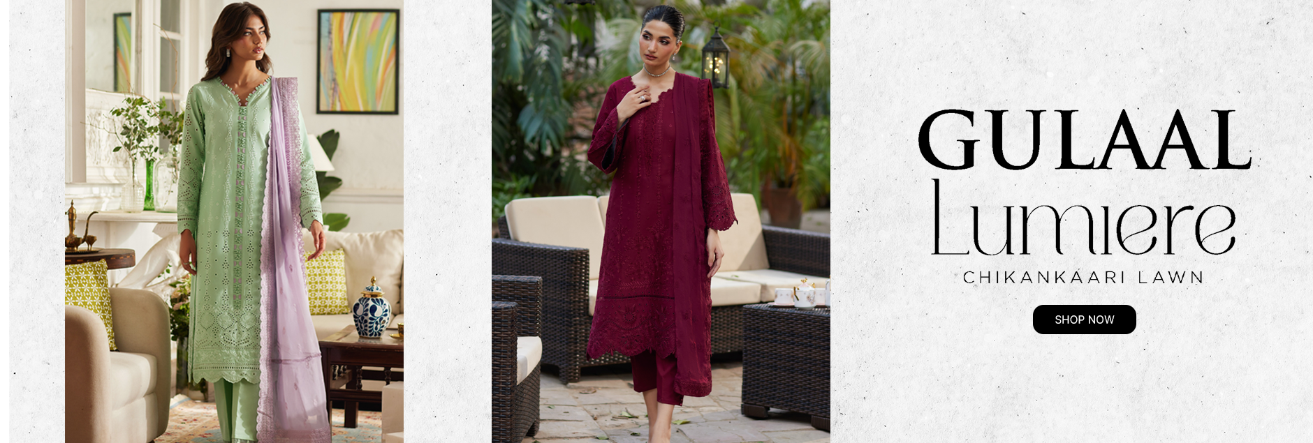 Lumiere By Gulaal Chikankari Lawn Unstitched Collection 2025 Lumiere By Gulaal Chikankari Lawn Unstitched Collection 2025