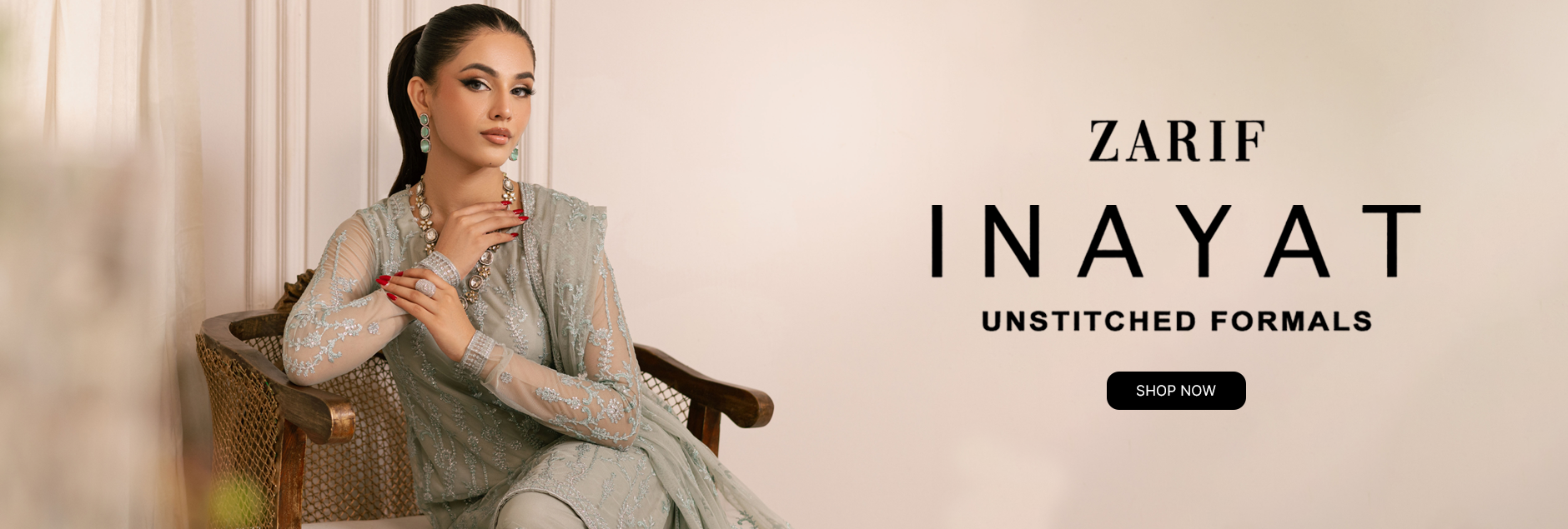 Inayat By Zarif Formal Unstitched Collection 2024 Inayat By Zarif Formal Unstitched Collection 2024