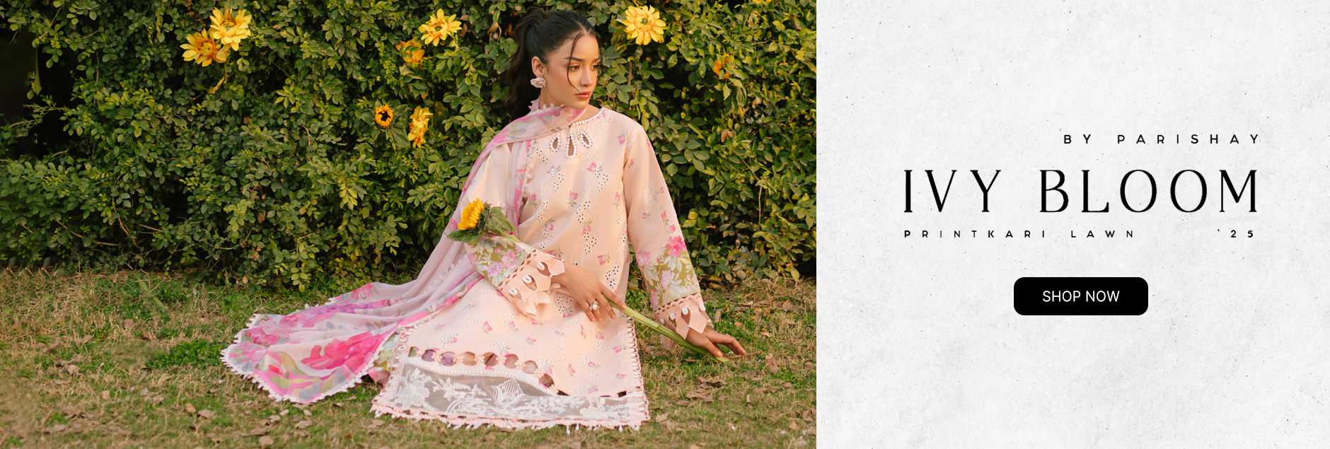 Ivy Bloom by Parishay Printkari Lawn Collection 2025 Ivy Bloom by Parishay Printkari Lawn Collection 2025