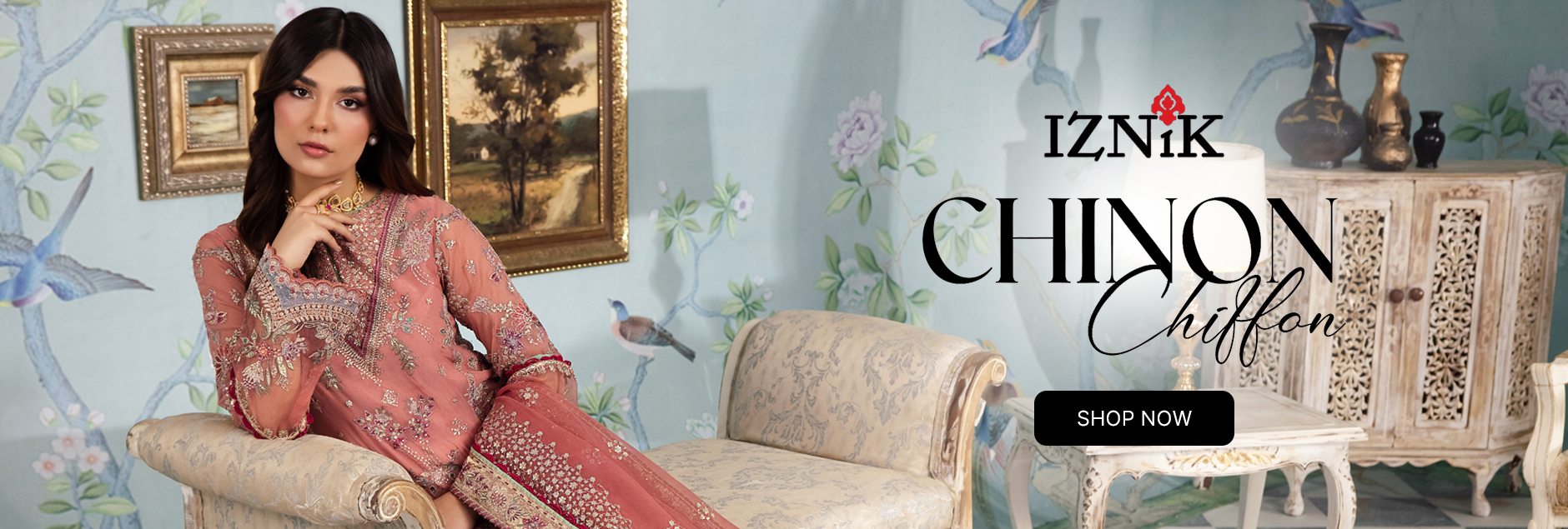 Iznik Chinon Chiffon Luxury Unstitched Collection 2024 Iznik Chinon Chiffon Luxury Unstitched Collection 2024