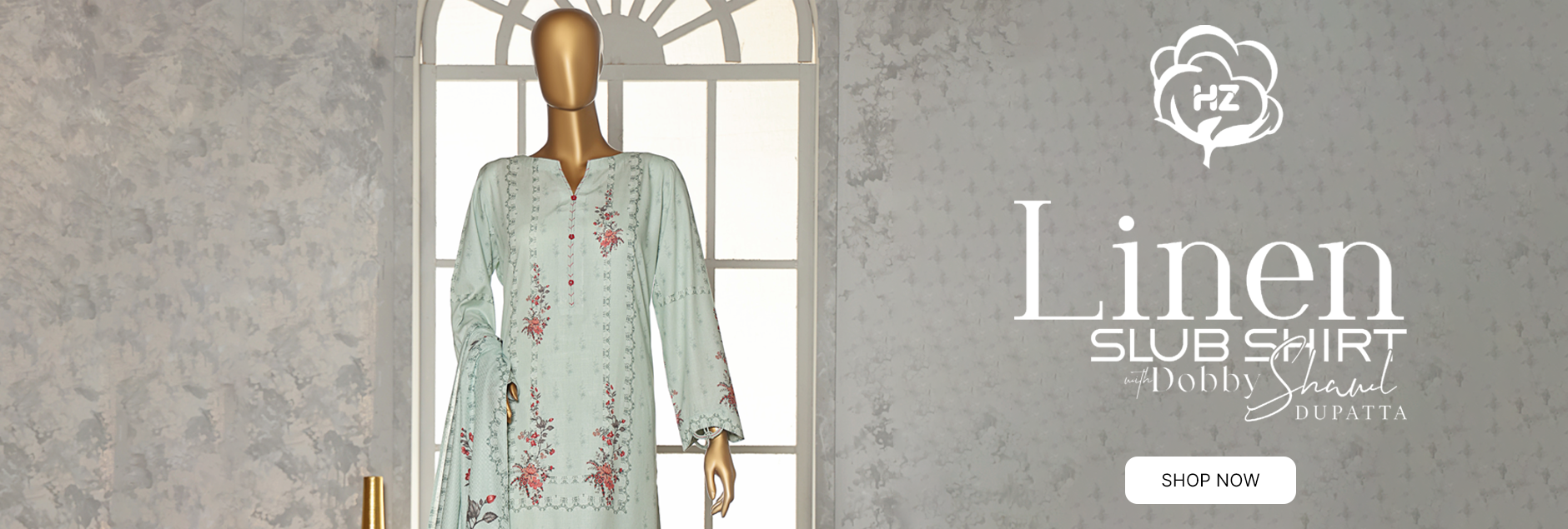 HZ Textiles Linen Slub Unstitched Collection 2025 HZ Textiles Linen Slub Unstitched Collection 2025