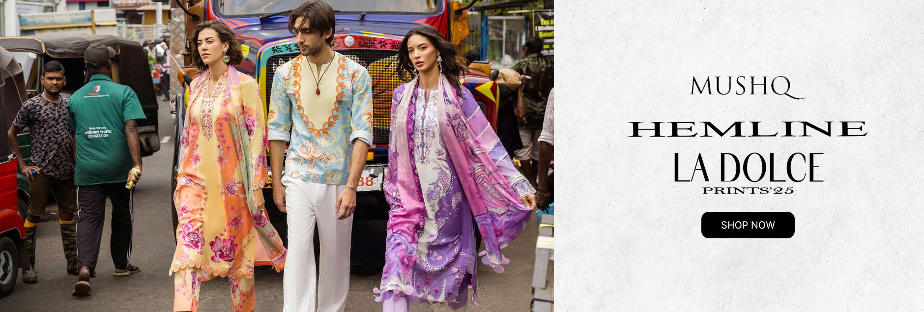 Mushq La Dolce Hemline Prints Collection 2025 Mushq La Dolce Hemline Prints Collection 2025