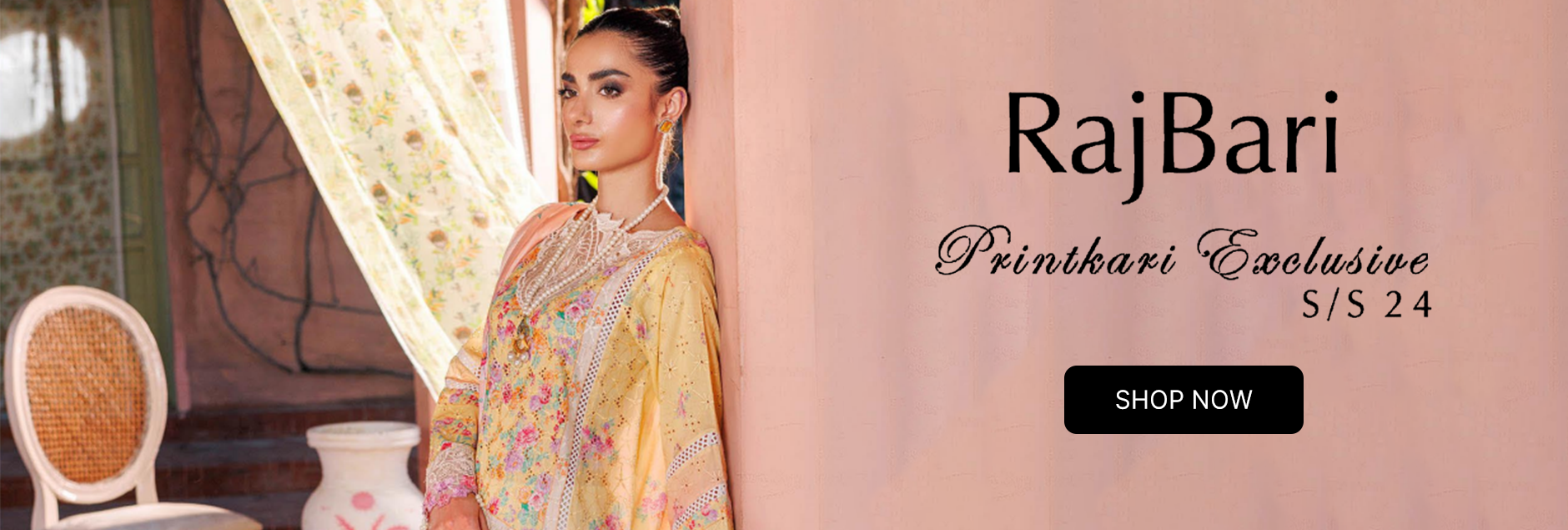 RajBari Printkari Exclusive Embroidered Lawn Collection 2024 Royal