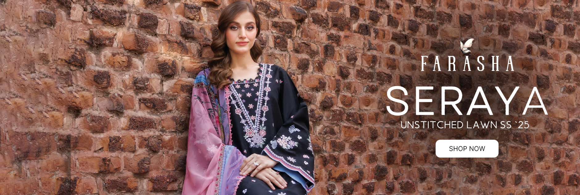 Seraya By Farasha S/S Lawn Unstitched Collection 2025 Seraya By Farasha S/S Lawn Unstitched Collection 2025