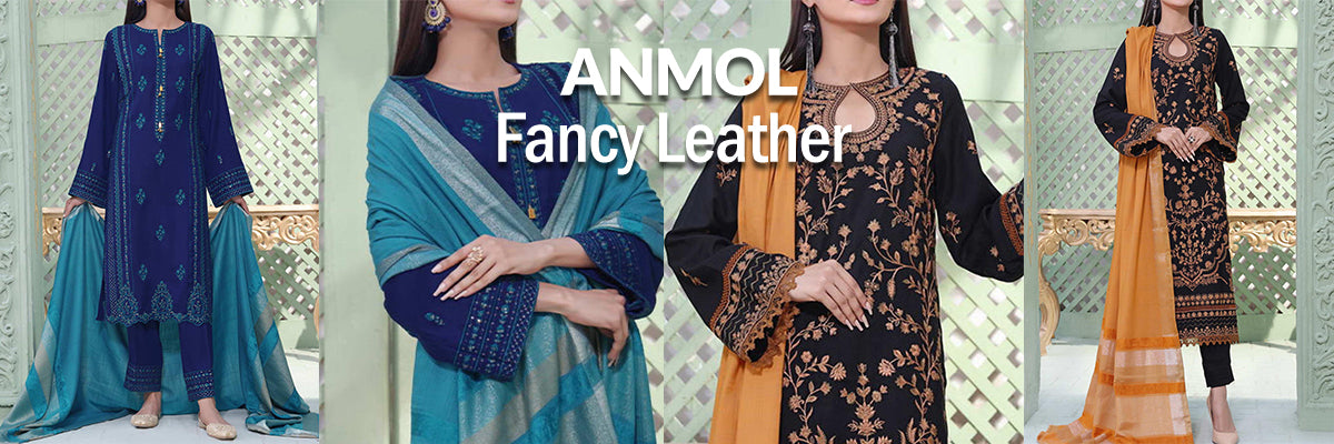 Anmol By VS Textile Fancy Leather Embroidered Collection 2022 Anmol By VS Textile Fancy Leather Embroidered Collection 2022