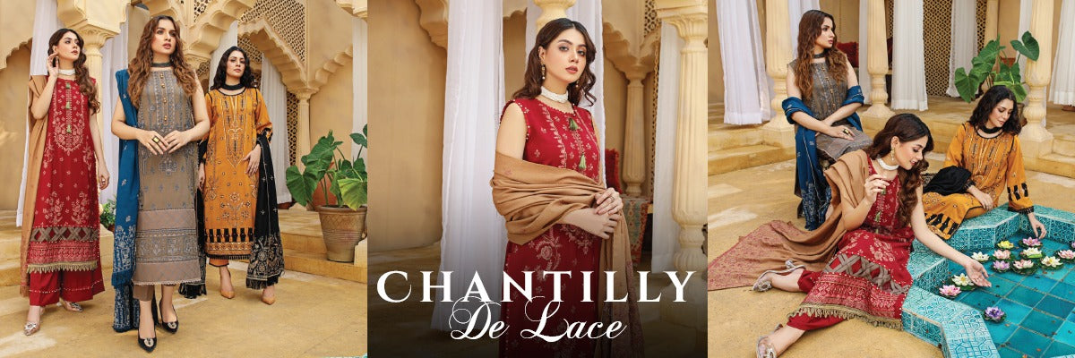 Chantilly De Lace By Aalaya Embroidered Slub Collection 2022 Chantilly De Lace By Aalaya Embroidered Slub Collection 2022
