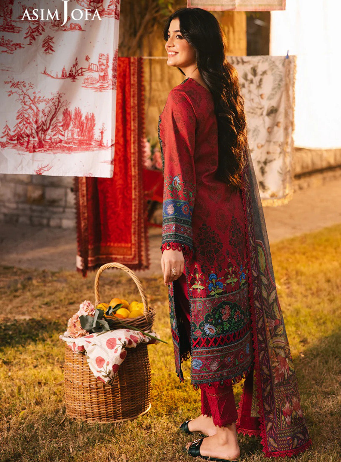 Prints by Asim Jofa Embroidered Lawn Suits Unstitched 3 Piece - AJ25PL6 AJUBJ-06 Prints by Asim Jofa Embroidered Lawn Suits Unstitched 3 Piece - AJ25PL6 AJUBJ-06