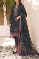 VS Textile Printed Lawn Unstitched 3 Piece Suit - 1002B