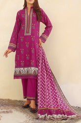 VS Textile Printed Lawn Unstitched 3 Piece Suit - 1001B