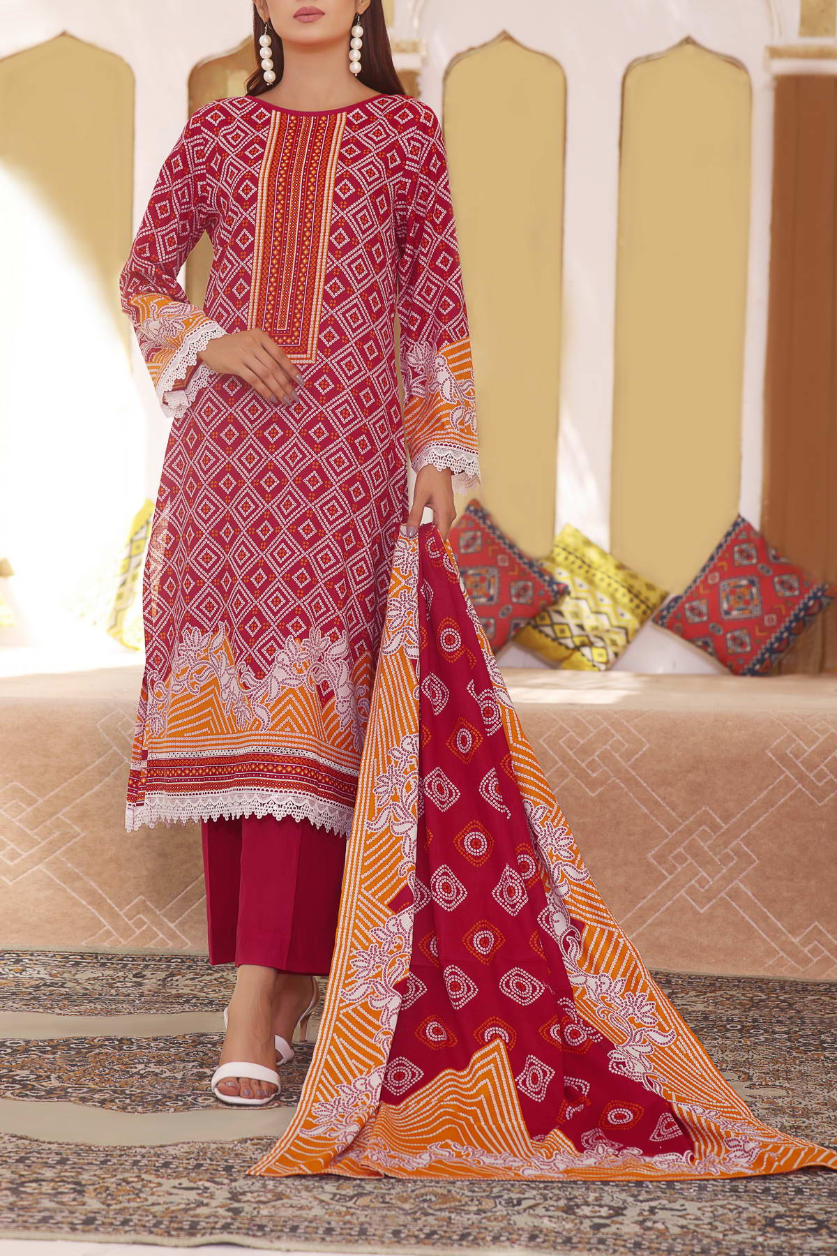 VS Textile Printed Lawn Unstitched 3 Piece Suit - 1004A VS Textile Printed Lawn Unstitched 3 Piece Suit - 1004A