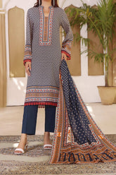 VS Textile Printed Lawn Unstitched 3 Piece Suit - 1003B