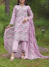 Zynah By VS Textile Embroidered Lawn Unstitched 3 Piece Suit - 03