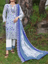 Zynah By VS Textile Embroidered Lawn Unstitched 3 Piece Suit - 04