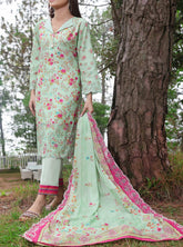 Zynah By VS Textile Embroidered Lawn Unstitched 3 Piece Suit - 07