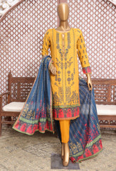 D#41 HZ Platinum Digital Printed Lawn Collection 523