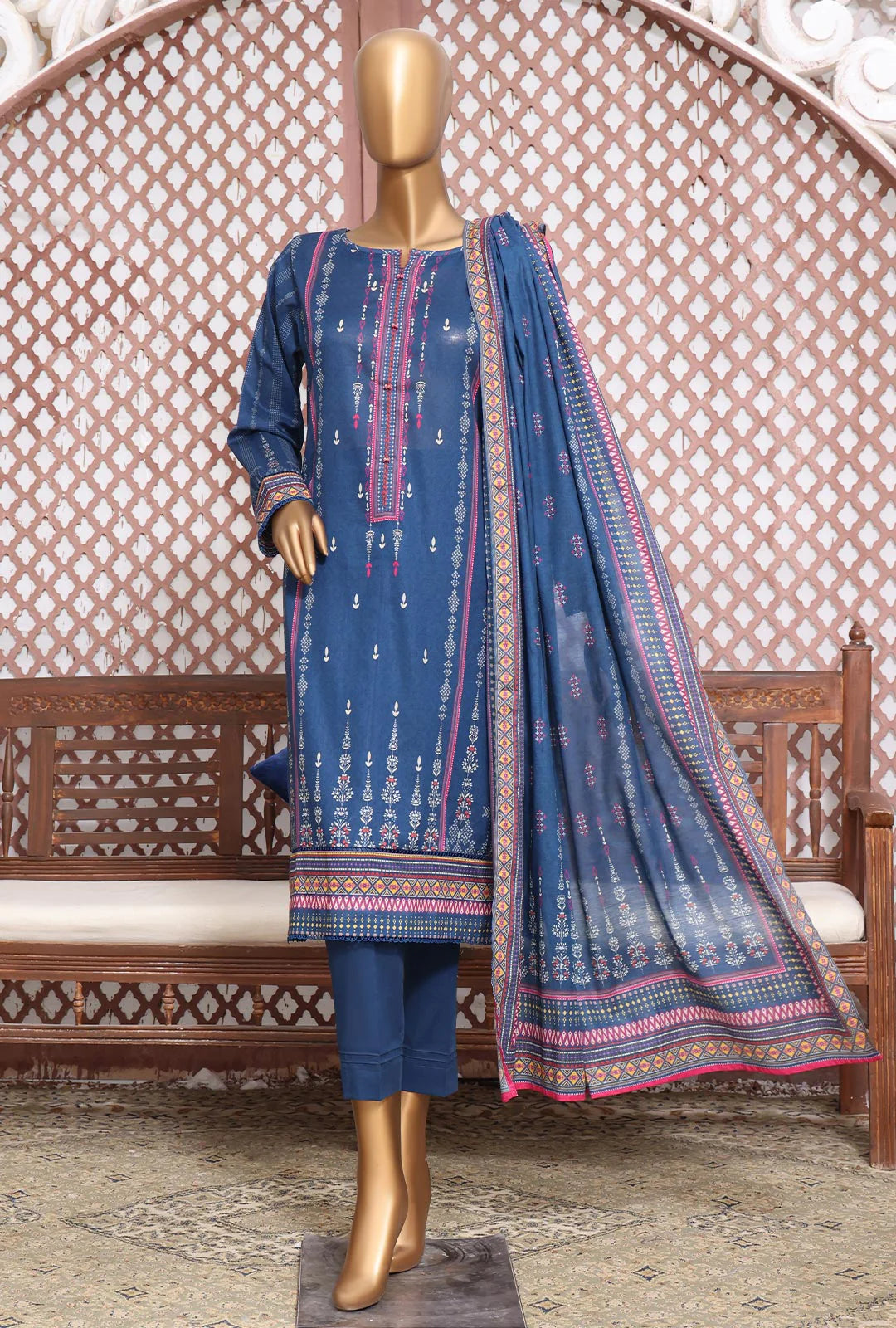 D#30 HZ Platinum Digital Printed Lawn Collection 523 D#30 HZ Platinum Digital Printed Lawn Collection 523