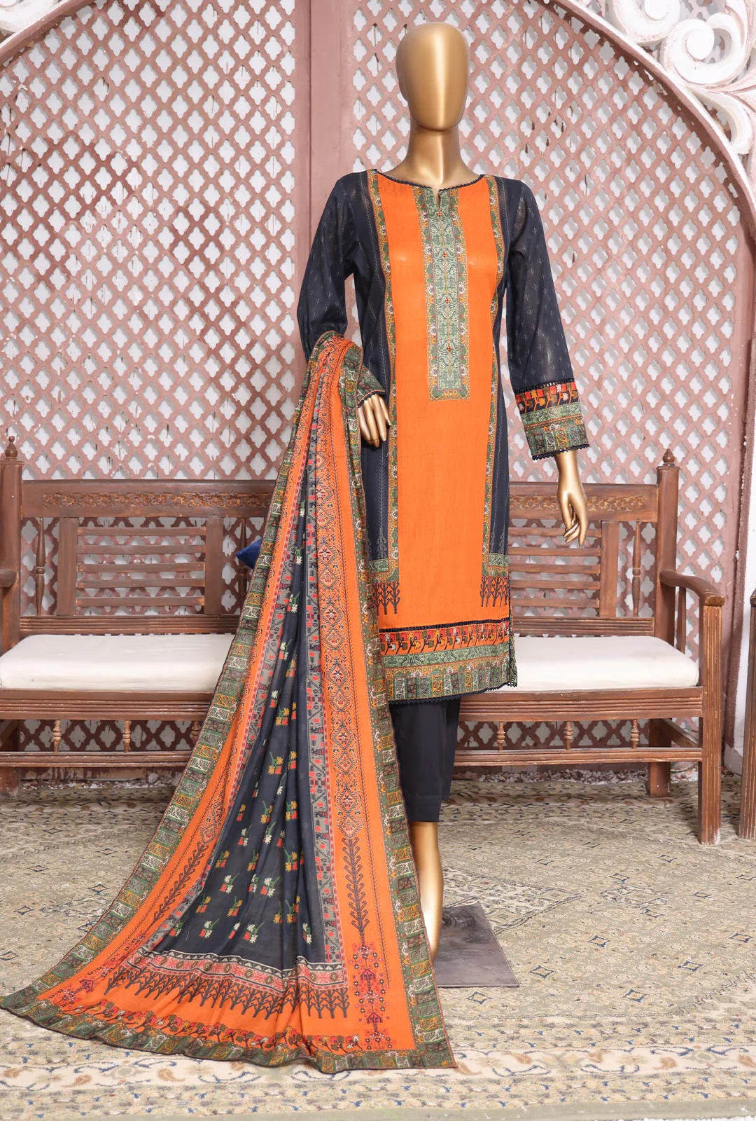 D#42 HZ Platinum Digital Printed Lawn Collection 523 D#42 HZ Platinum Digital Printed Lawn Collection 523