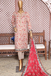 D#37 HZ Platinum Digital Printed Lawn Collection 523