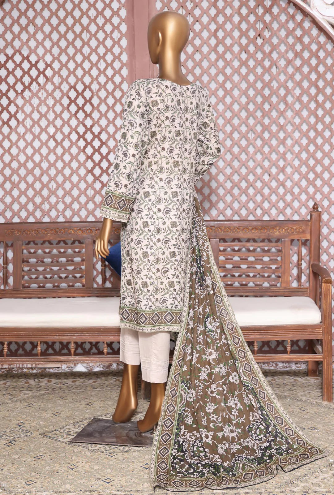D#48 HZ Platinum Digital Printed Lawn Collection 523 D#48 HZ Platinum Digital Printed Lawn Collection 523