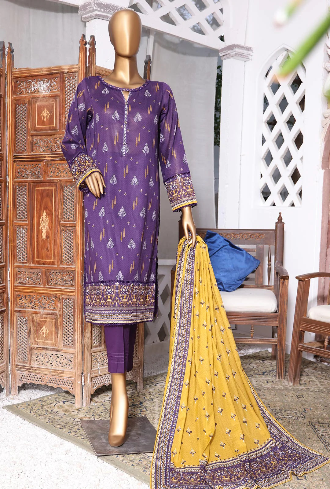 D#39 HZ Platinum Digital Printed Lawn Collection 523 D#39 HZ Platinum Digital Printed Lawn Collection 523
