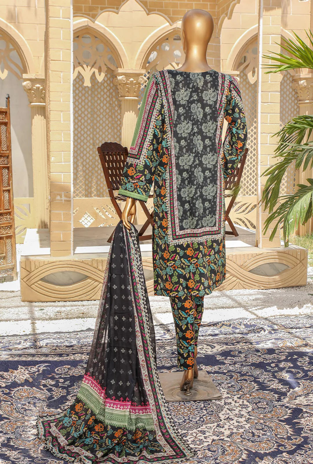 D#18396 HZ Organic Printed Lawn Collection 523 D#18396 HZ Organic Printed Lawn Collection 523