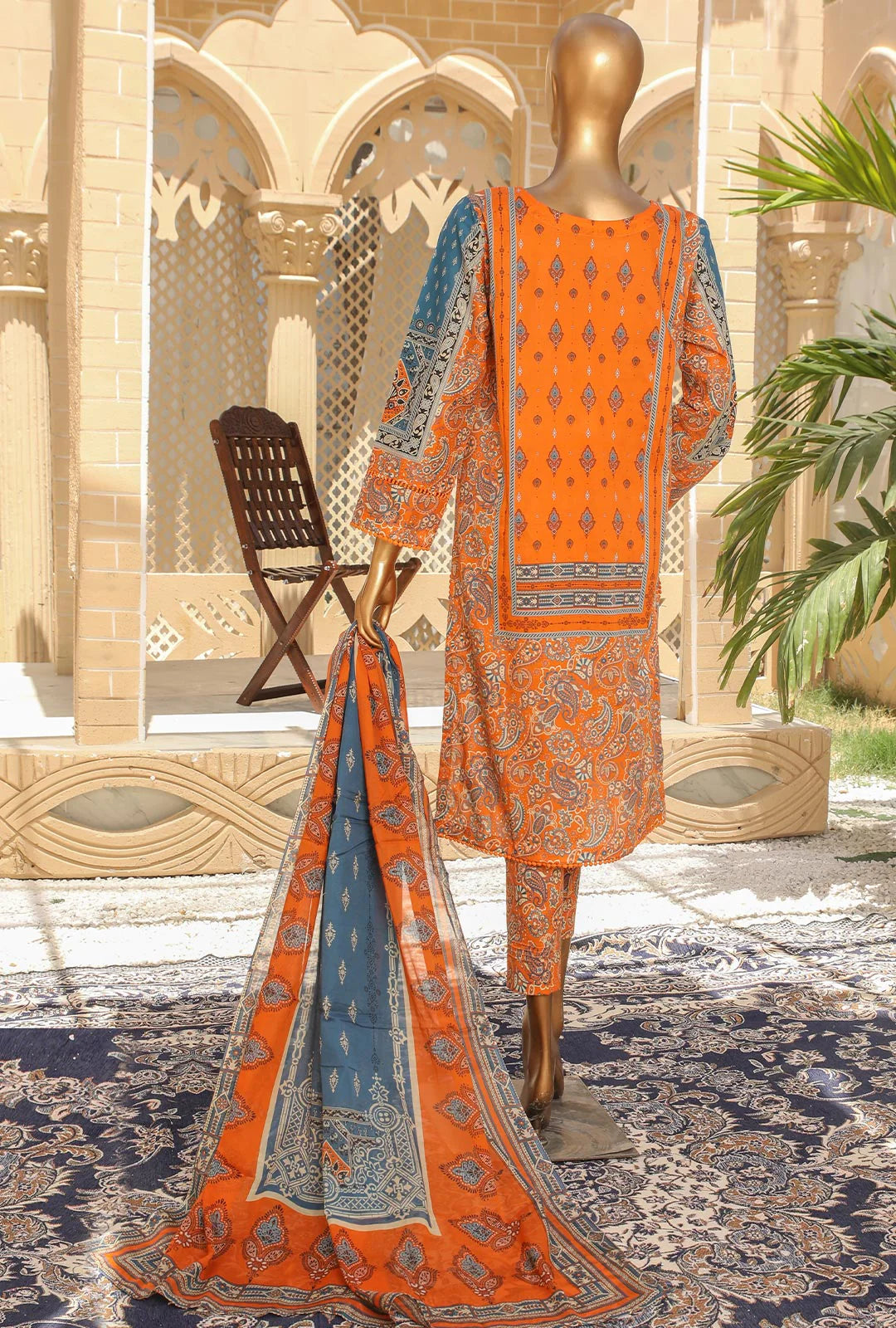 D#18388 HZ Organic Printed Lawn Collection 523 D#18388 HZ Organic Printed Lawn Collection 523