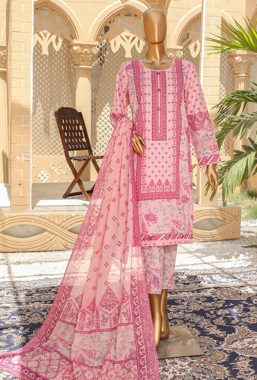 D#18393 HZ Organic Printed Lawn Collection 523 D#18393 HZ Organic Printed Lawn Collection 523