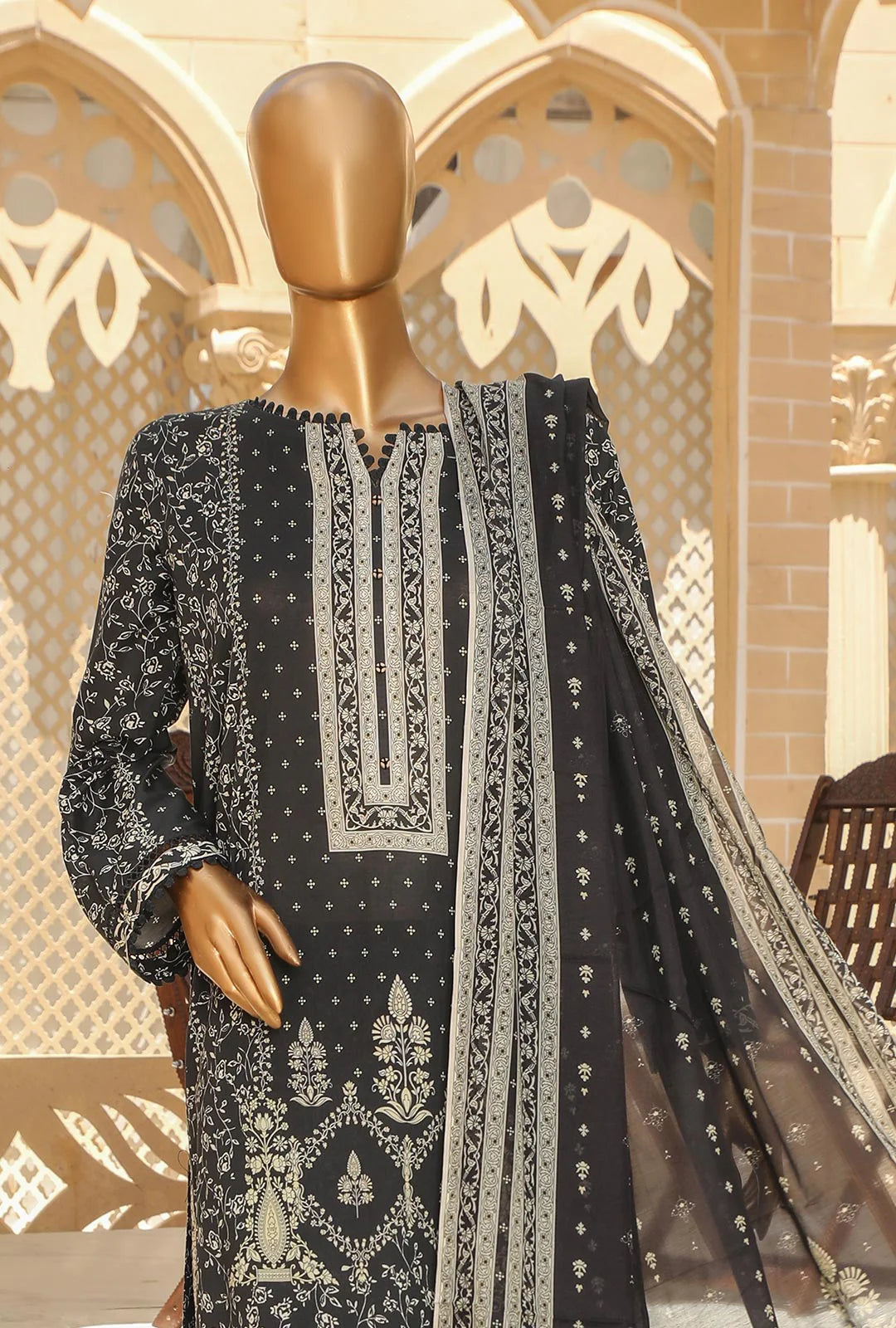 D#18394 HZ Organic Printed Lawn Collection 523 D#18394 HZ Organic Printed Lawn Collection 523
