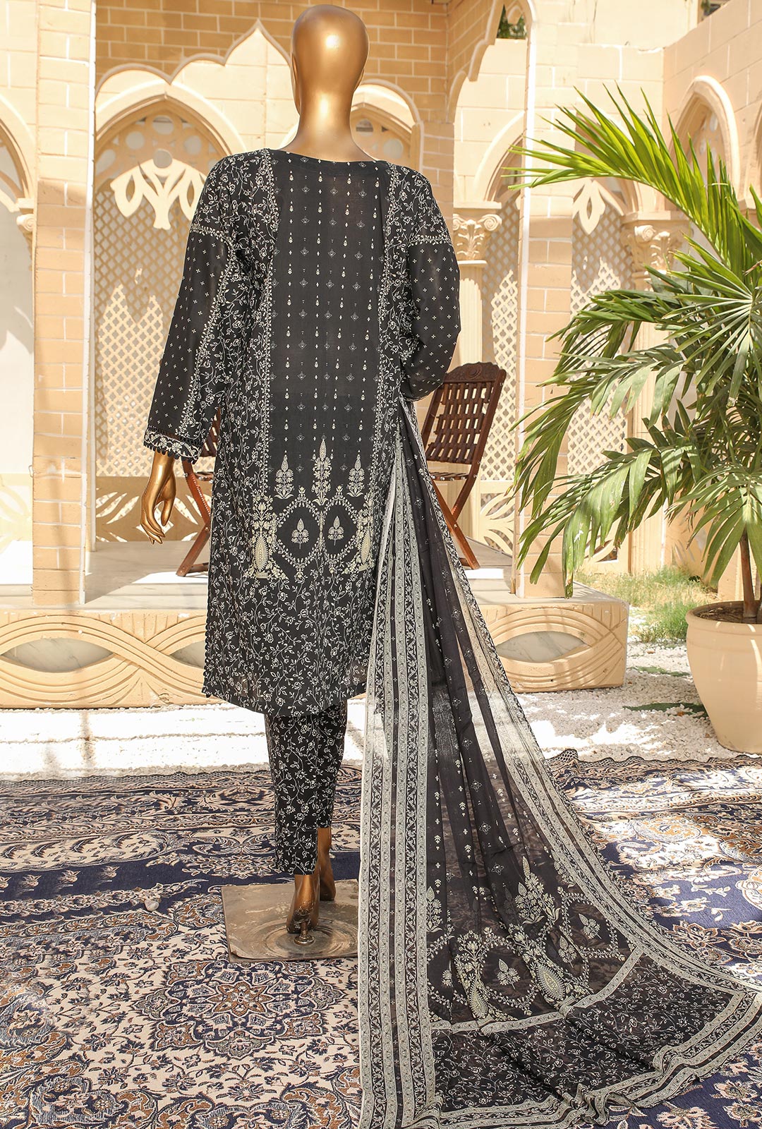 D#18394 HZ Organic Printed Lawn Collection 523 D#18394 HZ Organic Printed Lawn Collection 523
