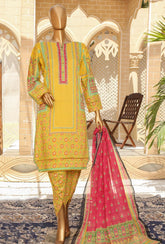 D#18386 HZ Organic Printed Lawn Collection 523