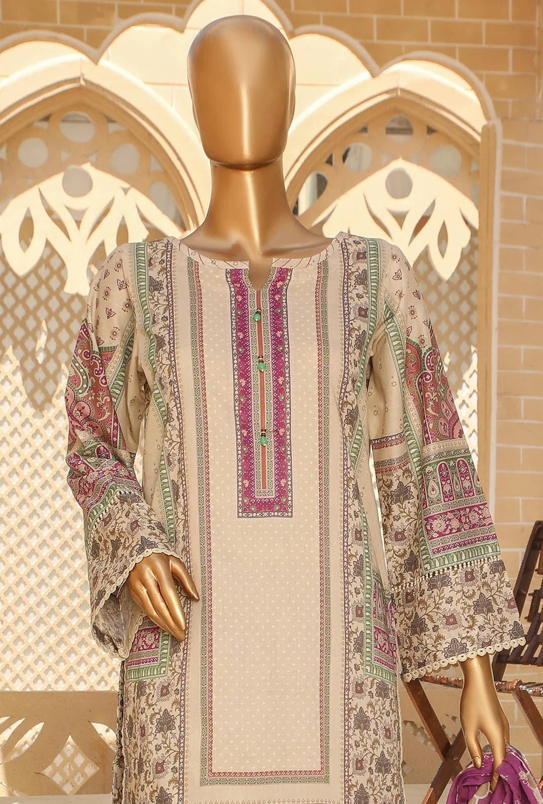 D#18387 HZ Organic Printed Lawn Collection 523 D#18387 HZ Organic Printed Lawn Collection 523