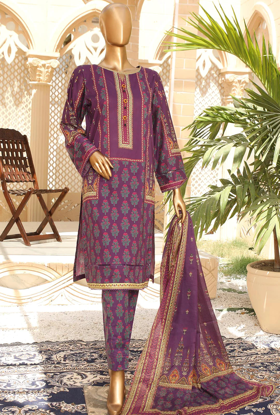 D#18391 HZ Organic Printed Lawn Collection 523 D#18391 HZ Organic Printed Lawn Collection 523