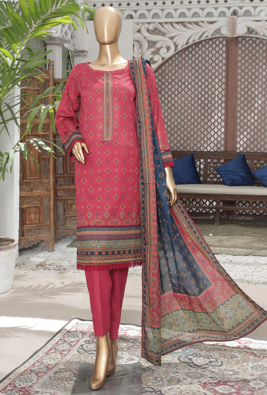 D#40 HZ Platinum Digital Printed Lawn Collection 523 D#40 HZ Platinum Digital Printed Lawn Collection 523