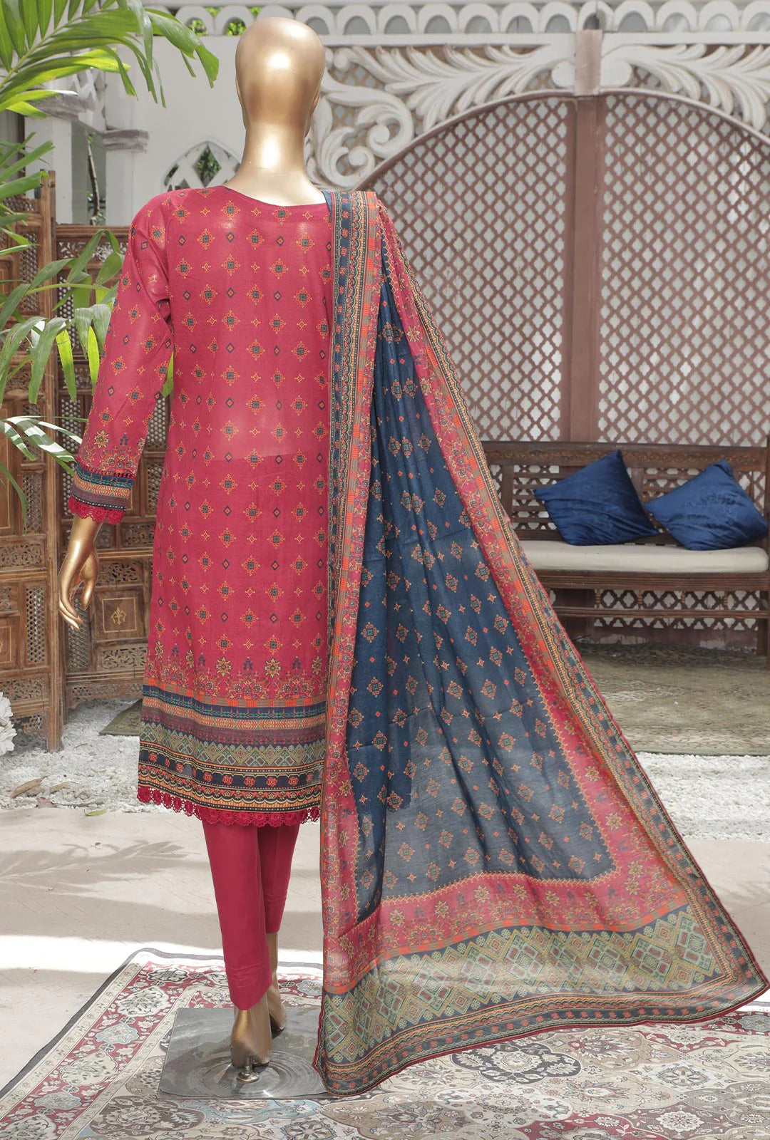 D#40 HZ Platinum Digital Printed Lawn Collection 523 D#40 HZ Platinum Digital Printed Lawn Collection 523