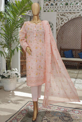 D#44 HZ Platinum Digital Printed Lawn Collection 523