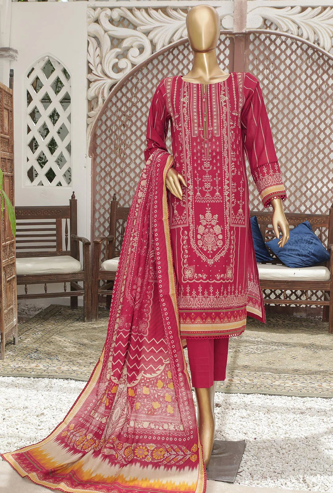 D#33 HZ Platinum Digital Printed Lawn Collection 523 D#33 HZ Platinum Digital Printed Lawn Collection 523