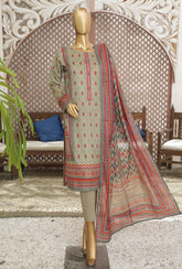 D#27 HZ Platinum Digital Printed Lawn Collection 523