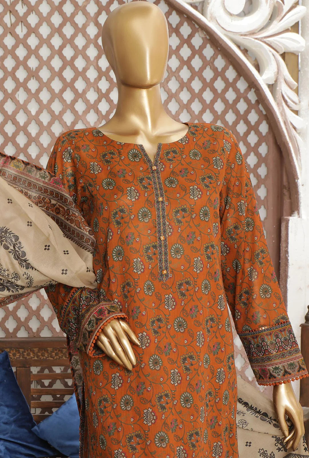 D#45 HZ Platinum Digital Printed Lawn Collection 523 D#45 HZ Platinum Digital Printed Lawn Collection 523