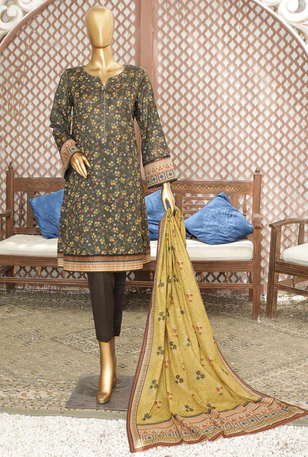 D#29 HZ Platinum Digital Printed Lawn Collection 523 D#29 HZ Platinum Digital Printed Lawn Collection 523