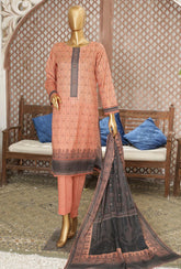 D#34 HZ Platinum Digital Printed Lawn Collection 523
