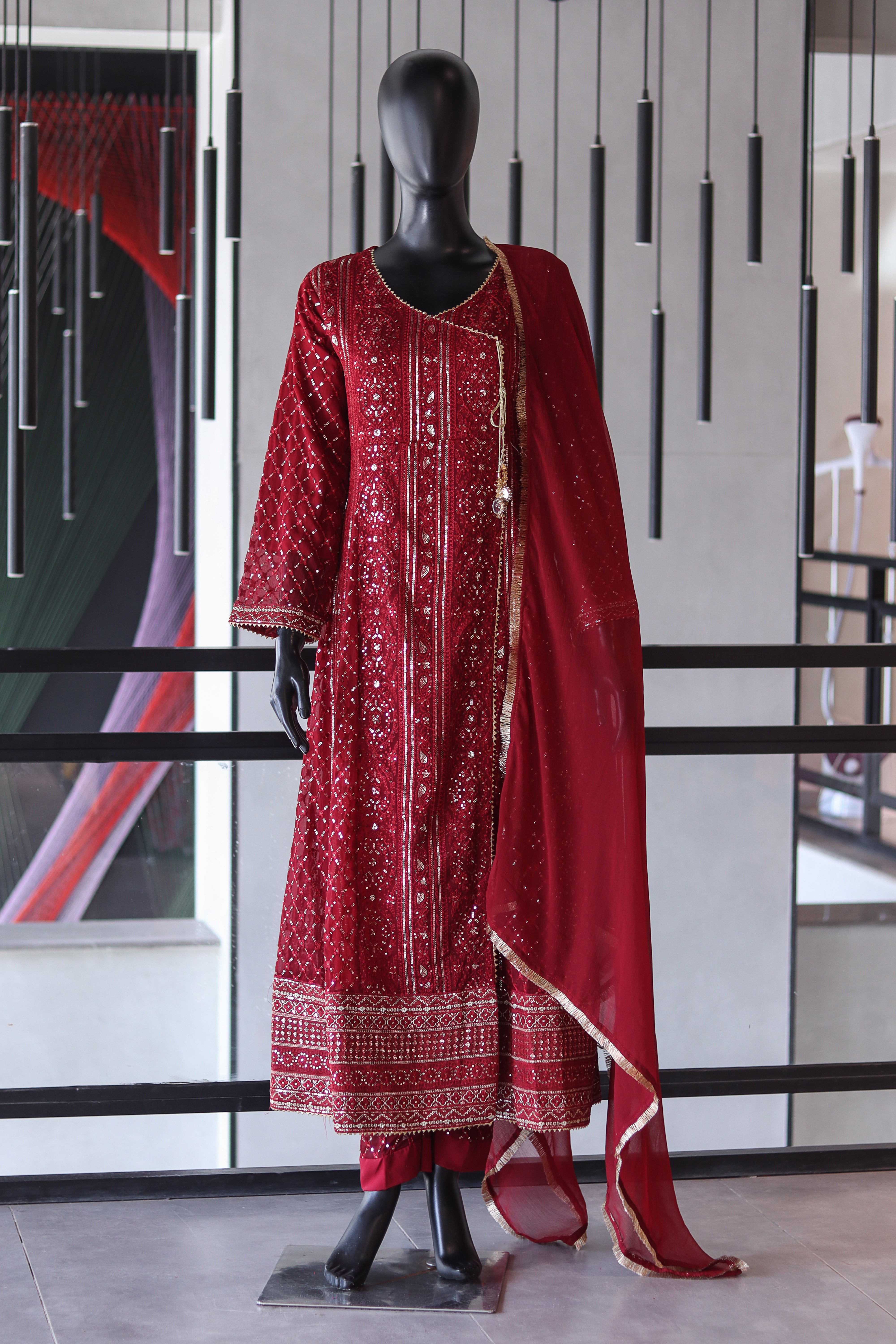 Raad Luxury Embroidered Chiffon 4 Piece Stitched Suit RD24LEF RA03-9092 Raad Luxury Embroidered Chiffon 4 Piece Stitched Suit RD24LEF RA03-9092