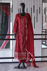 Raad Luxury Embroidered Chiffon 4 Piece Stitched Suit RD24LEF RA03-9092