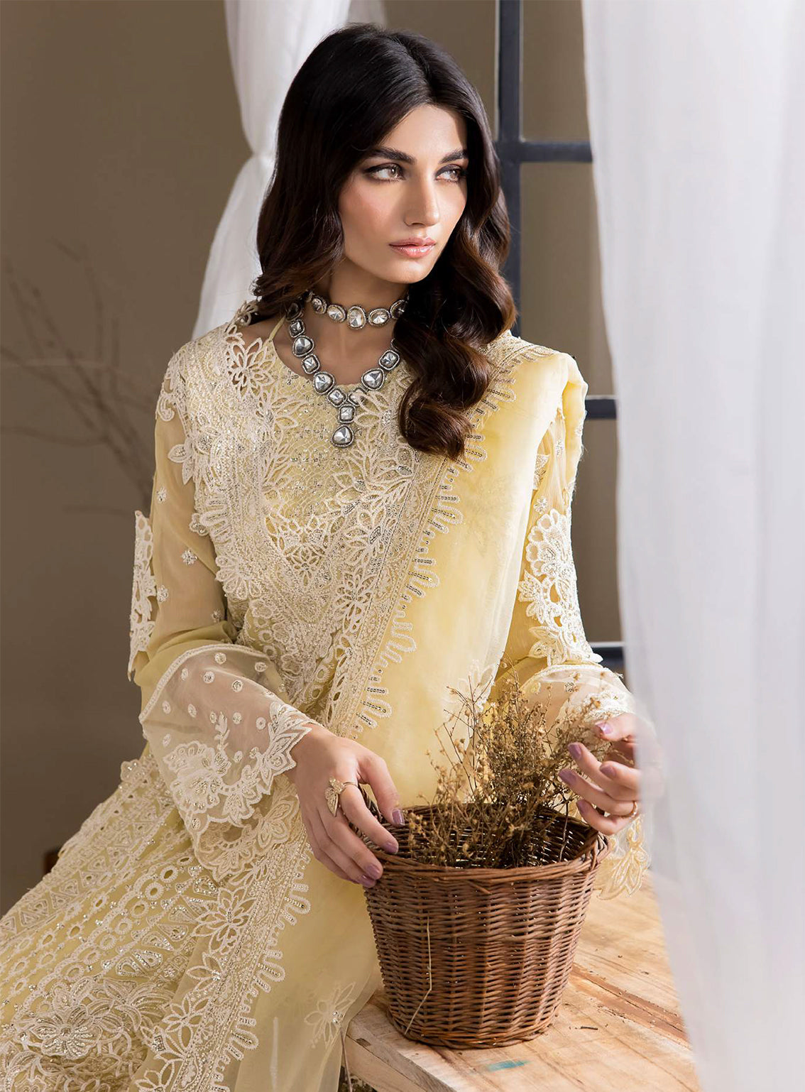Iznik Embroidered Chiffon Unstitched 3 Piece Suit - 23 Iznik Embroidered Chiffon Unstitched 3 Piece Suit - 23