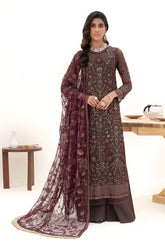 Nazneen By Zarif Embroidered Net Unstitched 3 Piece Suit - 10