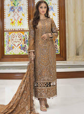 Ishq-e-Aatish By Emaan Adeel Embroidered Chiffon Unstitched 3 Piece Suit - 05