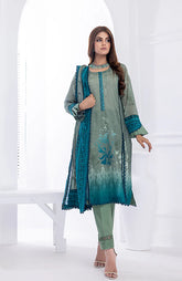 D#12 AlZohaib Anum Digital Printed Lawn Collection 523 V-2